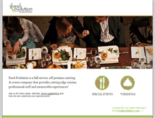 Tablet Screenshot of foodevolutioncatering.com